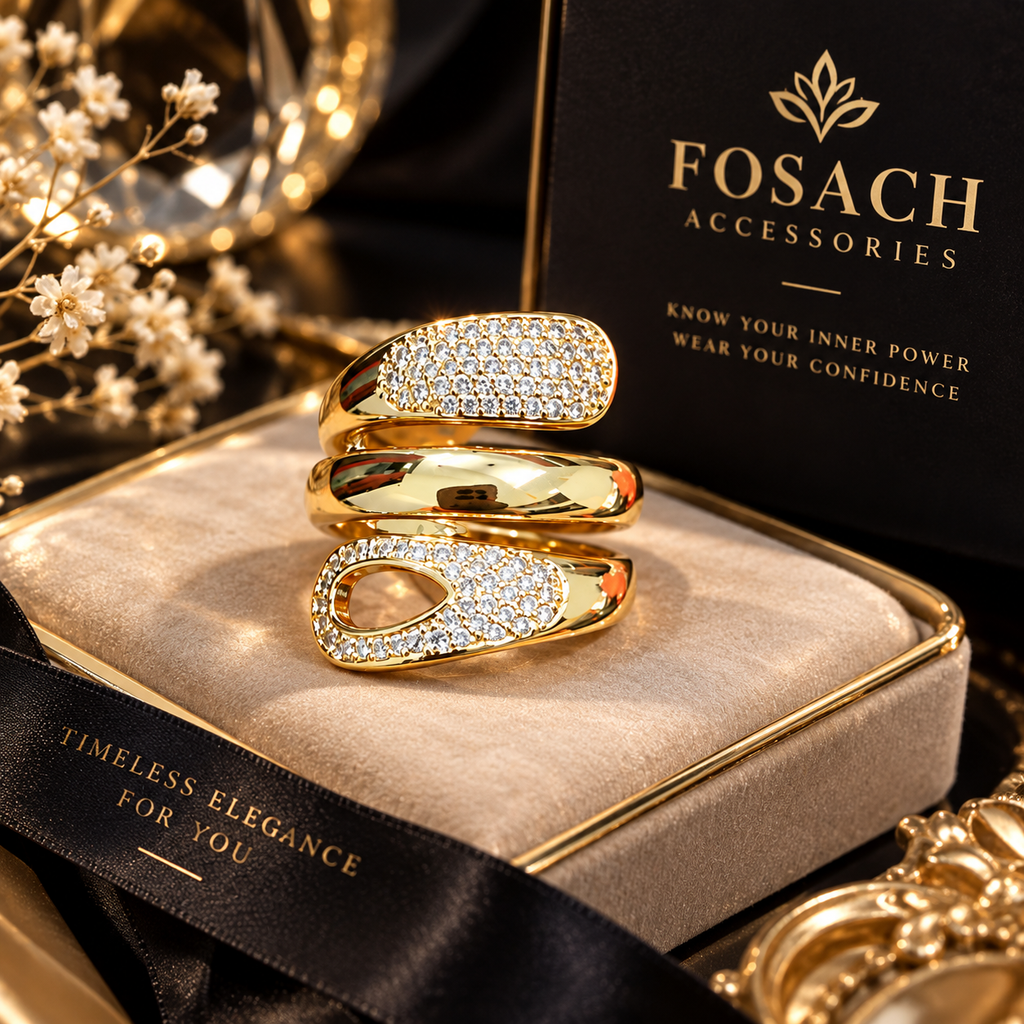 Royal Crystal Luxe Statement Ring