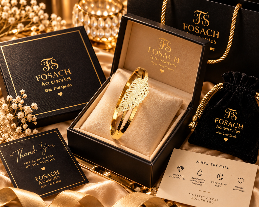 Golden Leaf Pavé Luxe Cuff Bracelet