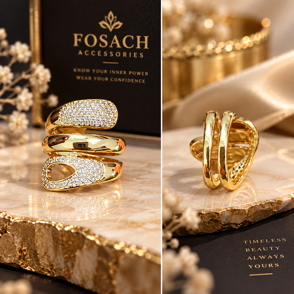 Royal Crystal Luxe Statement Ring
